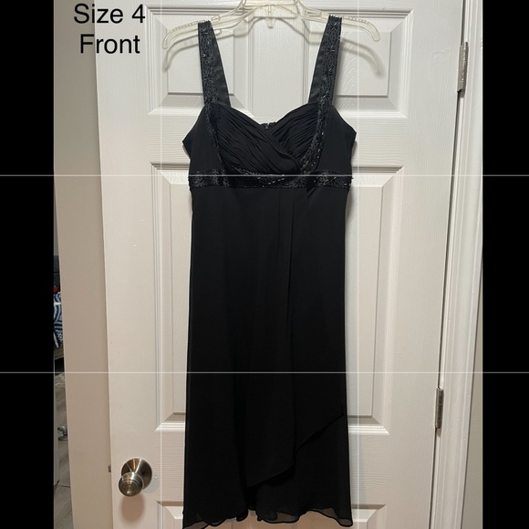 Black Dress with beaded straps - Picture 1 of 2